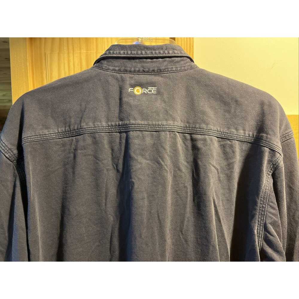 Carhartt Carhartt FR Shirt Mens L Navy Blue LS FL… - image 8