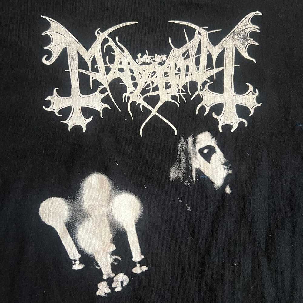 Band Tees Mayhem Band Candelabra T-Shirt Size XL - image 2