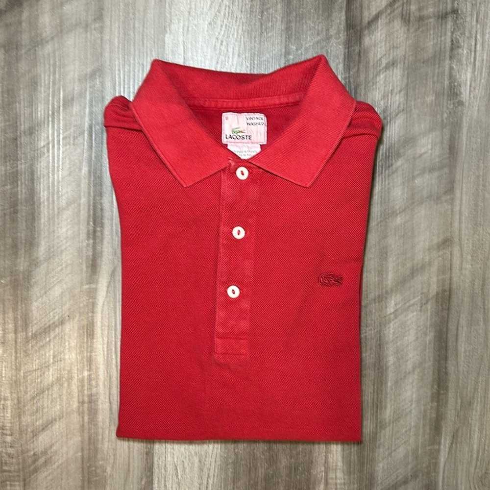 Lacoste Lacoste Vintage Washed Knit Polo - 6 (XL) - image 1