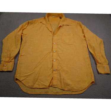 Tommy Bahama Mens Casual Yellow Linen Outdoor Bea… - image 1