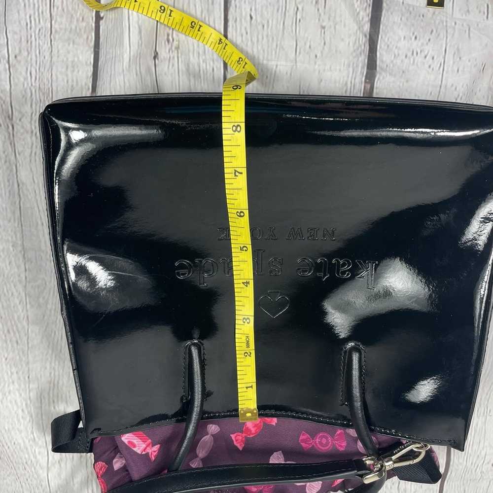 Kate Spade Trista Black Patent Leather Shopper Sa… - image 8