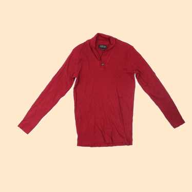 Vintage Authentic Classic Fit Red Cotton Twisted S