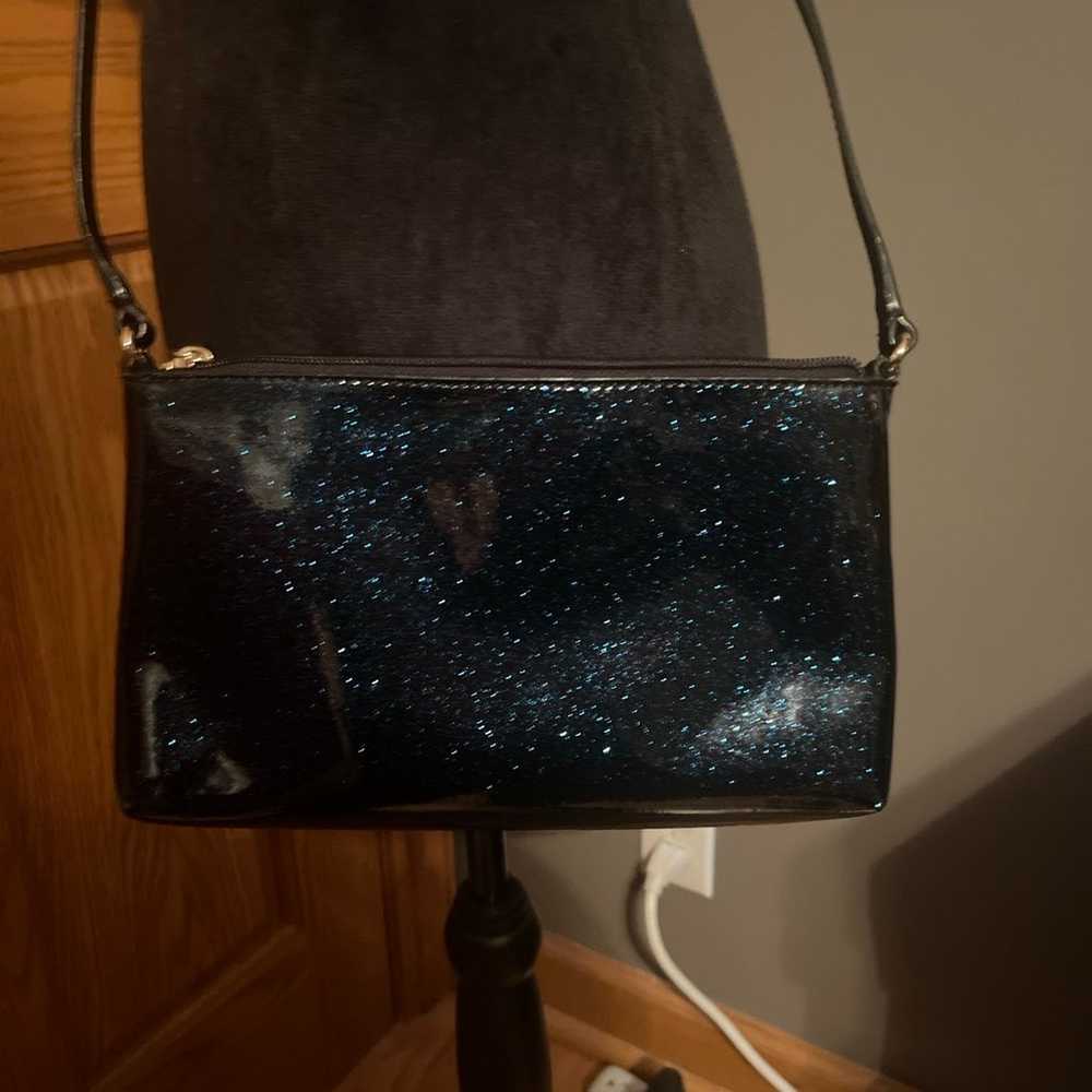 Kate Spade Blue Glitter Crossbody - image 10