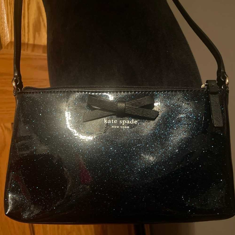 Kate Spade Blue Glitter Crossbody - image 7