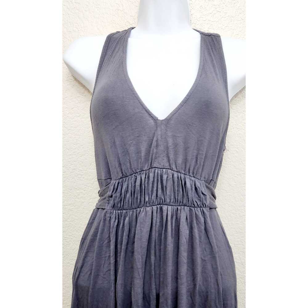 Other Trulli Gray V Neck Sleeveless Pleated Front… - image 2