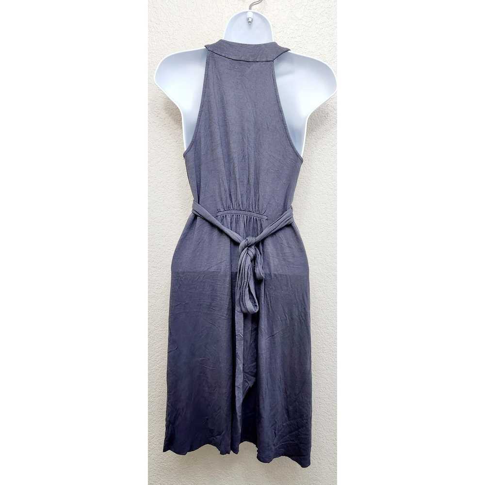 Other Trulli Gray V Neck Sleeveless Pleated Front… - image 3