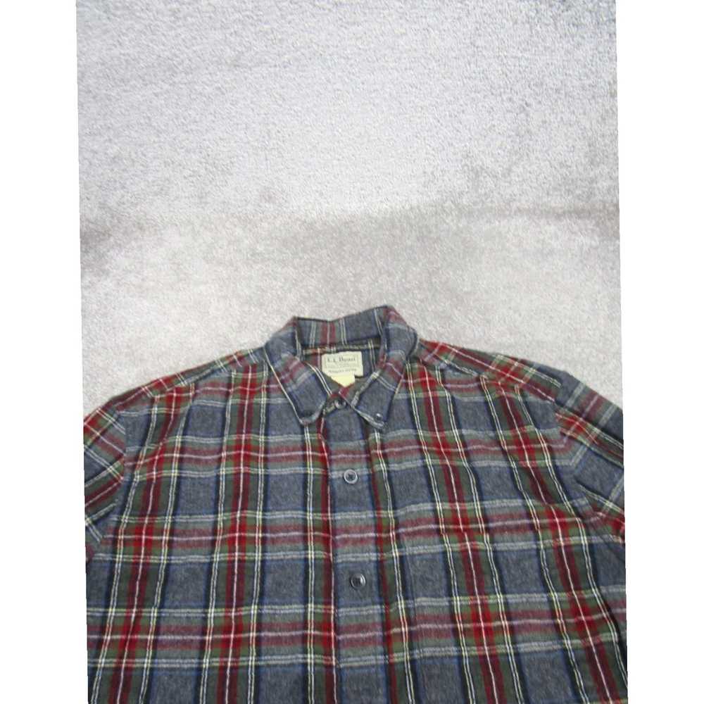 Vintage Authentic Gray Cotton Plaid Button Front … - image 2