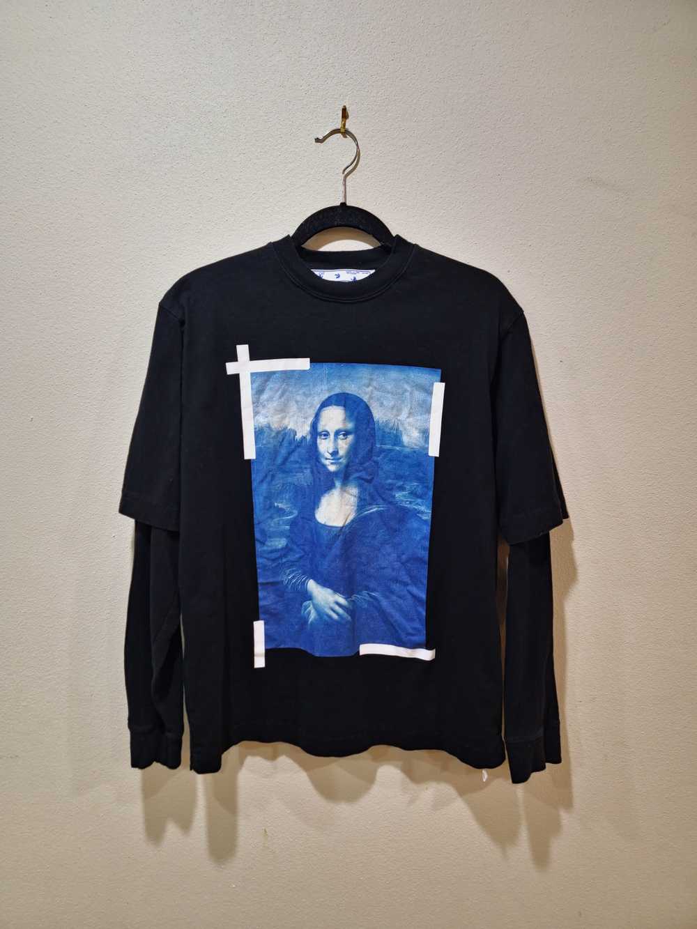 Off-White Mona Lisa Graphic Layered Long-sleeve S… - image 1