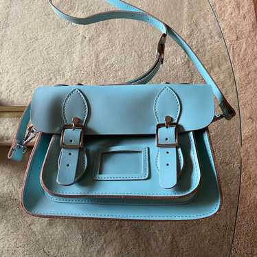 Unused Damero Crossbody travel satchel. All leathe