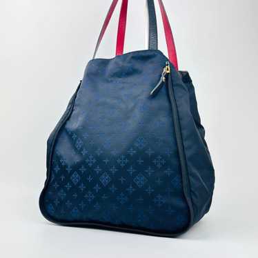 Rasitt cute tote bag navy nylon handbag