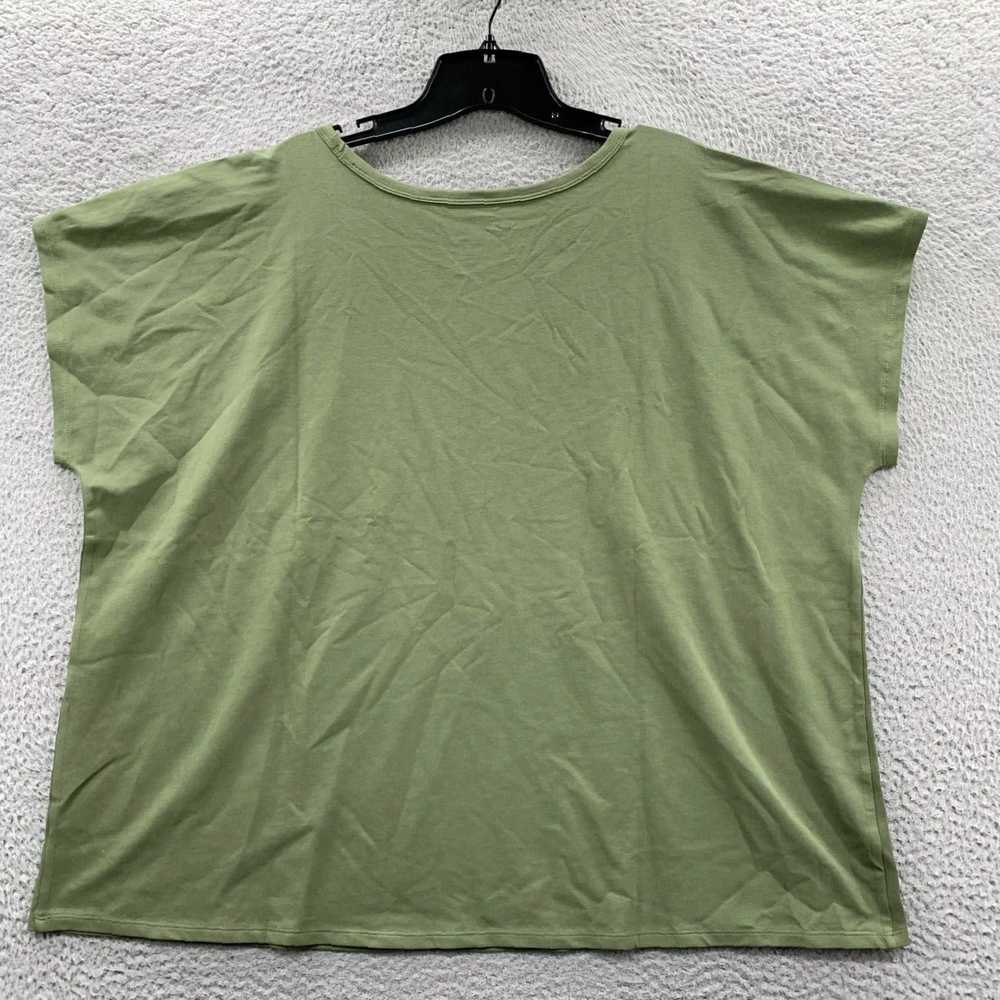 Vintage Green Short Sleeve 2X Plus Size Blouse fo… - image 2