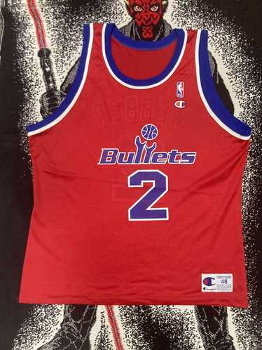 Vtg Washington bullets jersey champion shooting shirt rare webber juwan 2024 nba ds