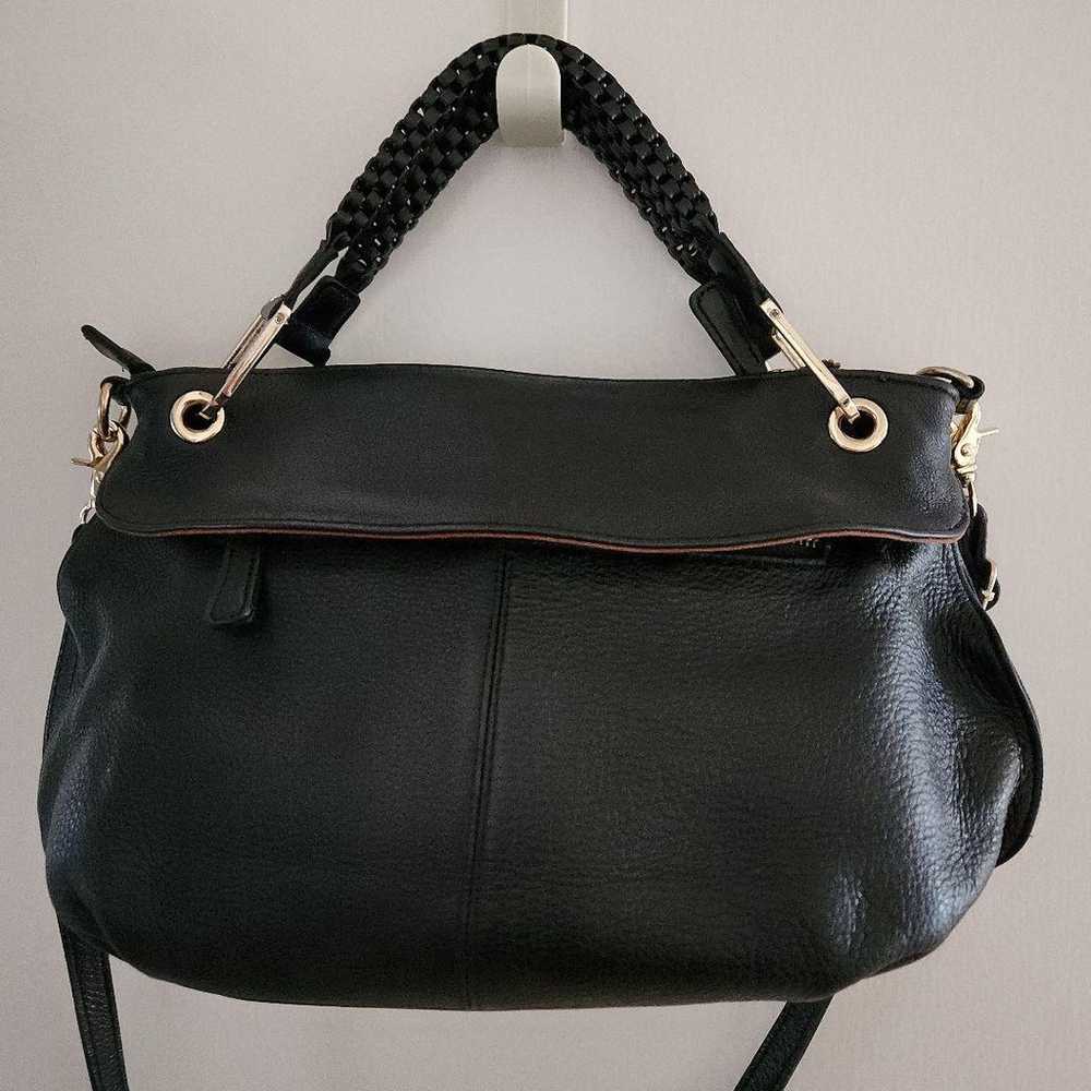 Genuine leather bag, shoulder style with handles,… - image 4