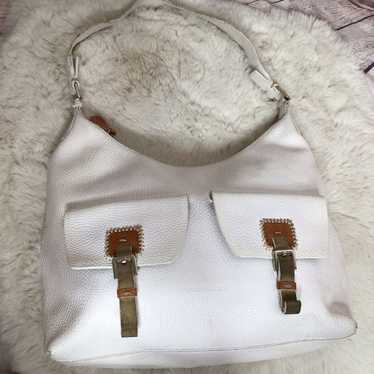 Francesco Biasia White Large Hobo Bag - image 1