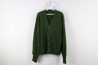 VTG 1950s Grunge Womens Small Green online Open Knit Cardigan Sweater Cobain