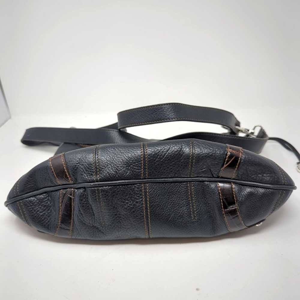 Brighton Black Western Shoulder Bag Leather Brown… - image 12