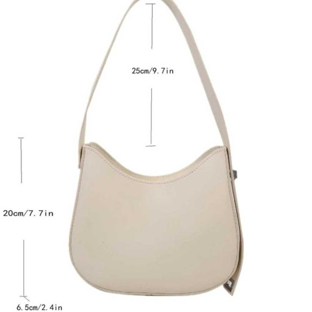 Crescent Moon Handbag Shoulder Bag White Ivory - image 8