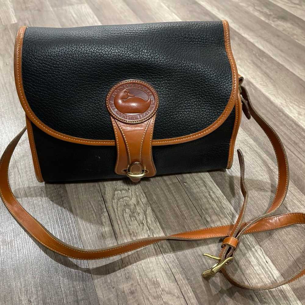 Vintage dooney & Bourke all weather leather black… - image 1