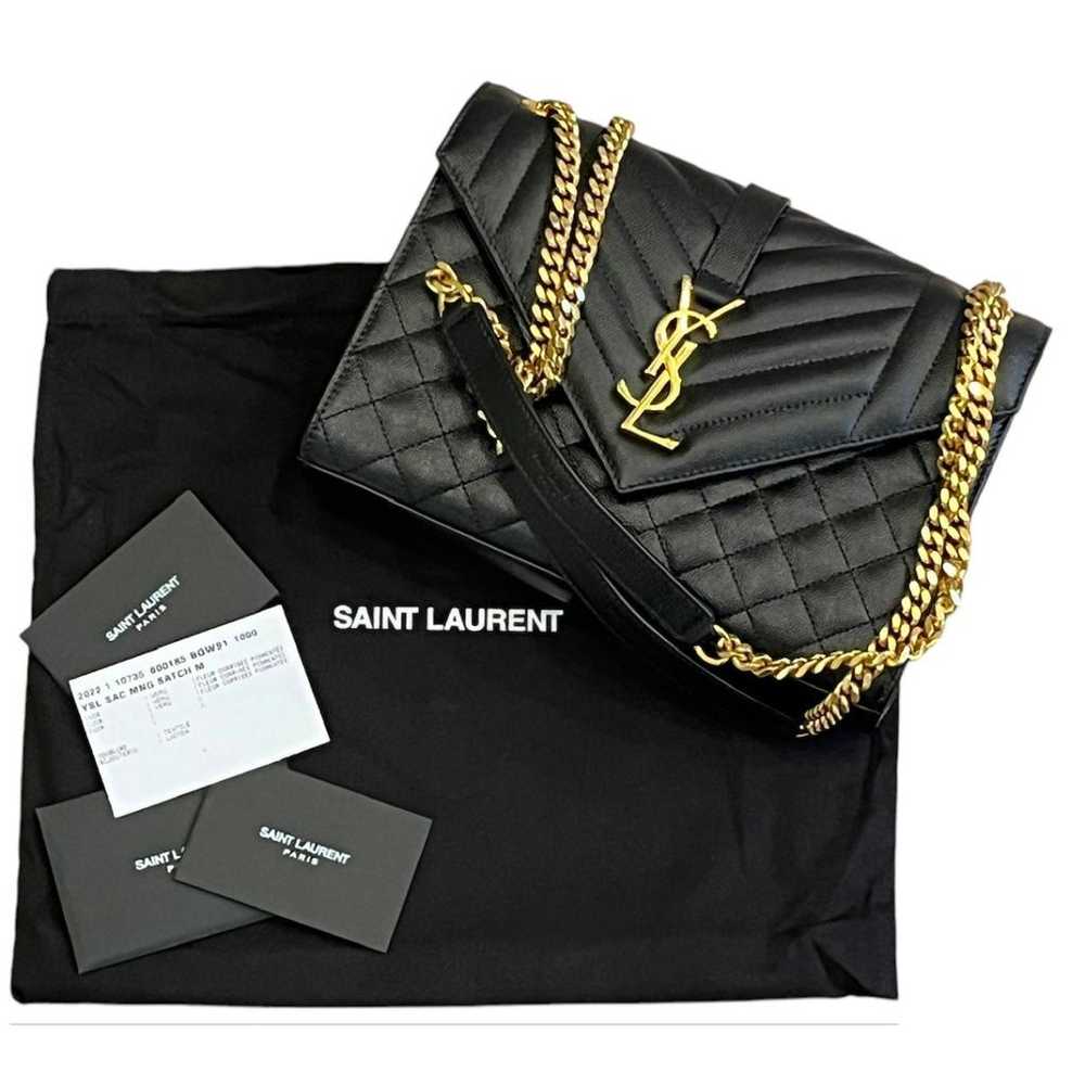 Saint Laurent Envelope leather handbag - image 8