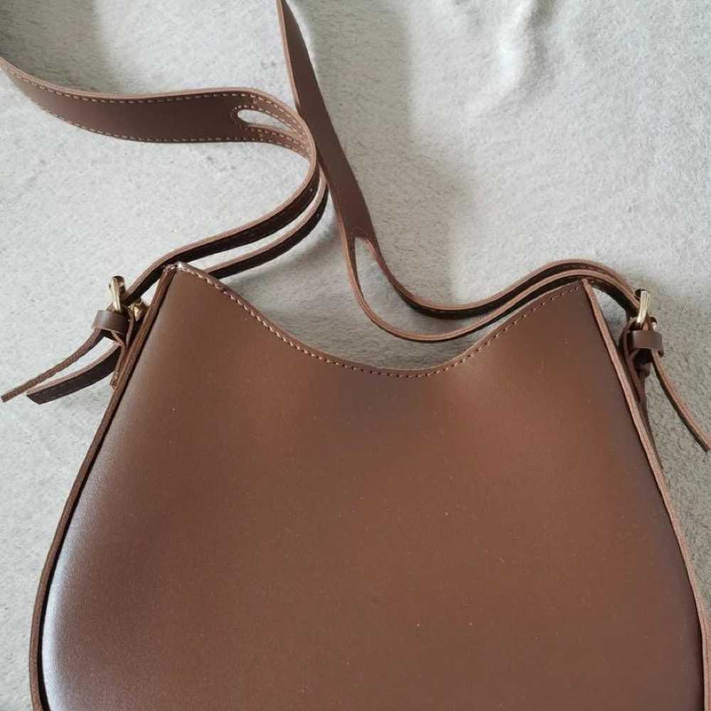 Brown Leather Shoulder Bag - image 1