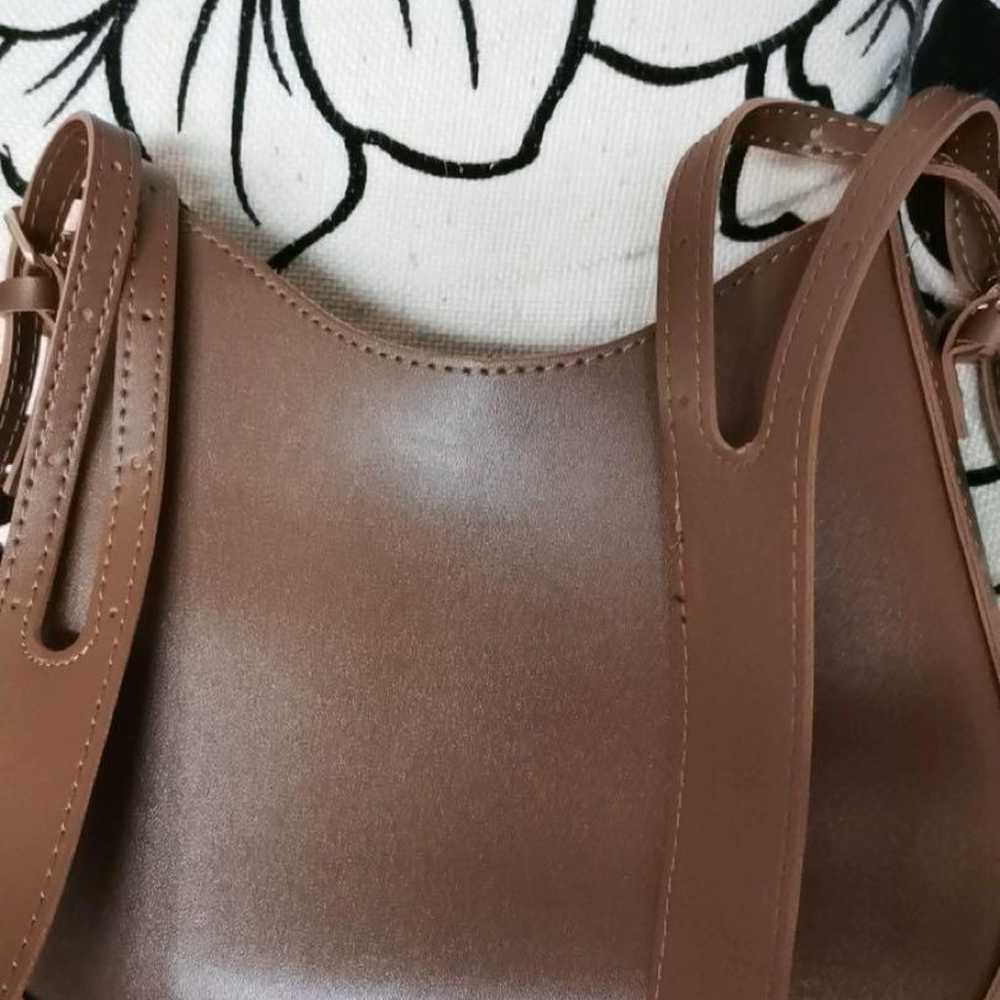 Brown Leather Shoulder Bag - image 3