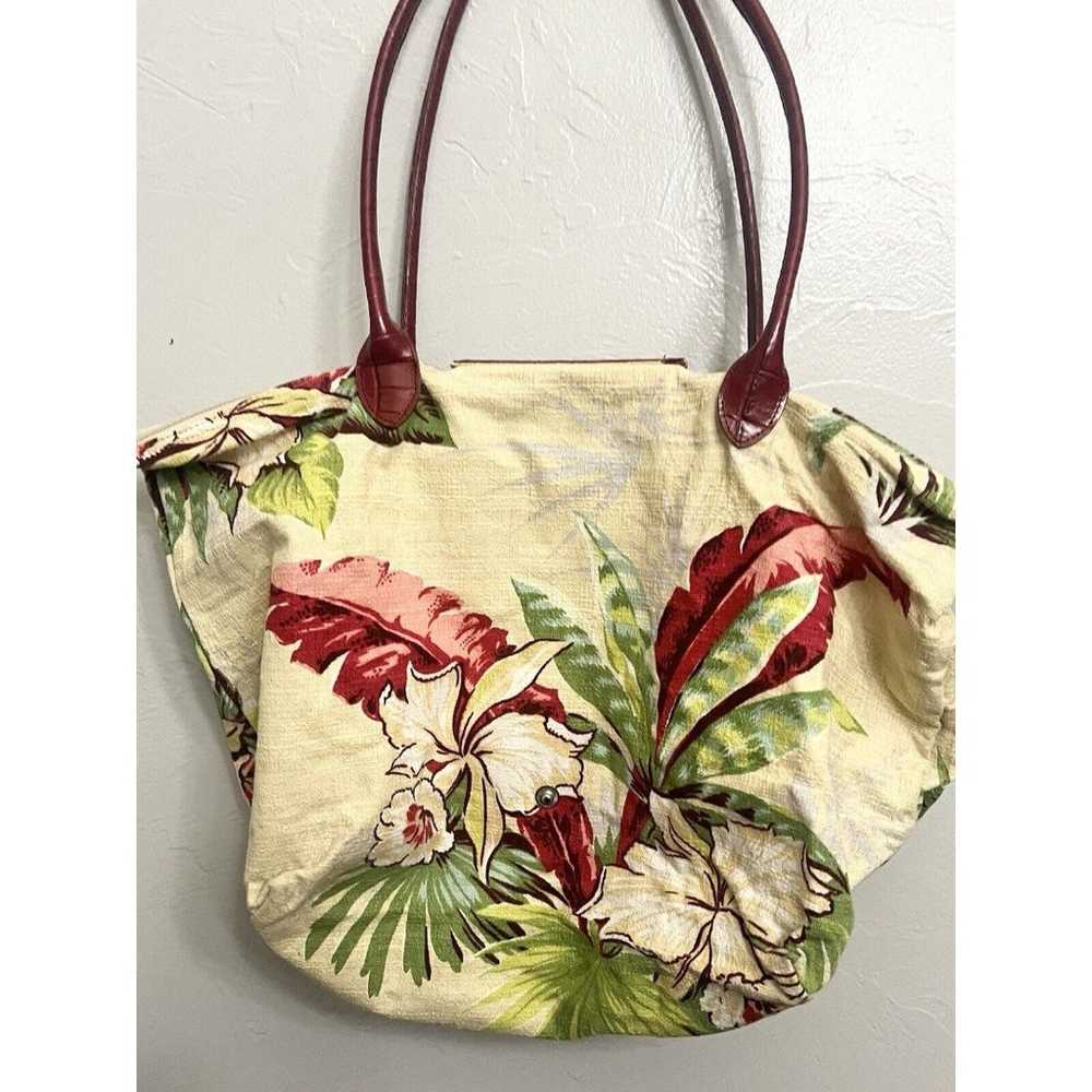 Vintage Brighton Floral Hawaiian Barkcloth Travel… - image 11