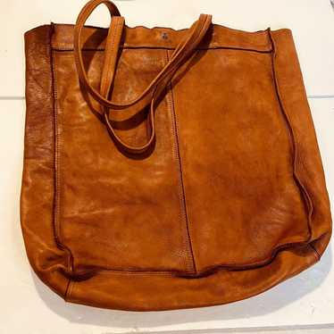 HARBOUR 2ND Elbe Large Cognac Brown Leather Tote - image 1