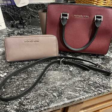 Michael Kors purse and wallet - image 1