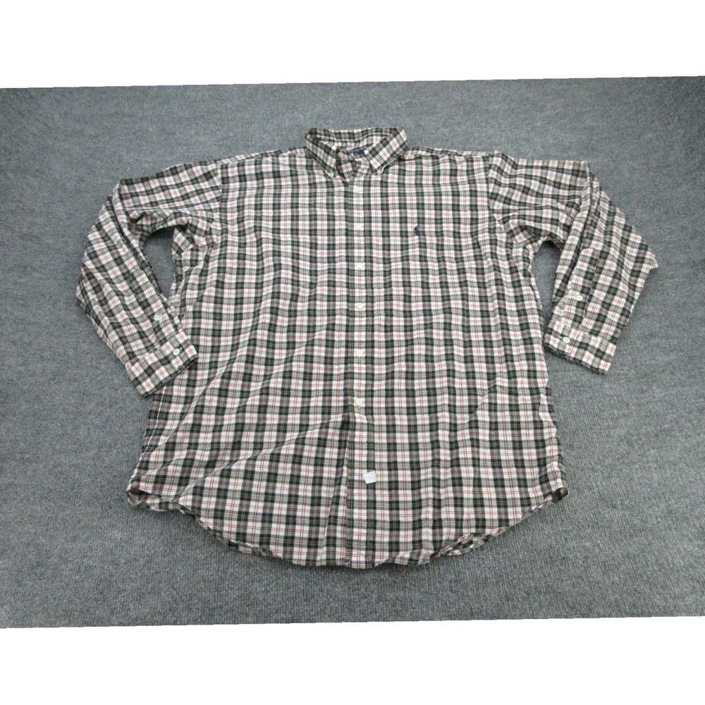 Ralph Lauren Authentic Multicolored Plaid Button … - image 1