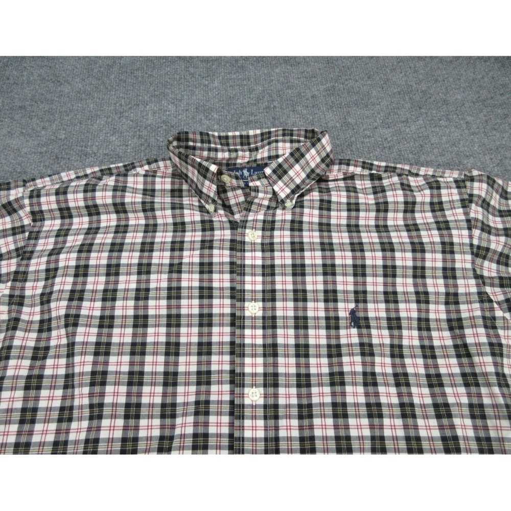 Ralph Lauren Authentic Multicolored Plaid Button … - image 3