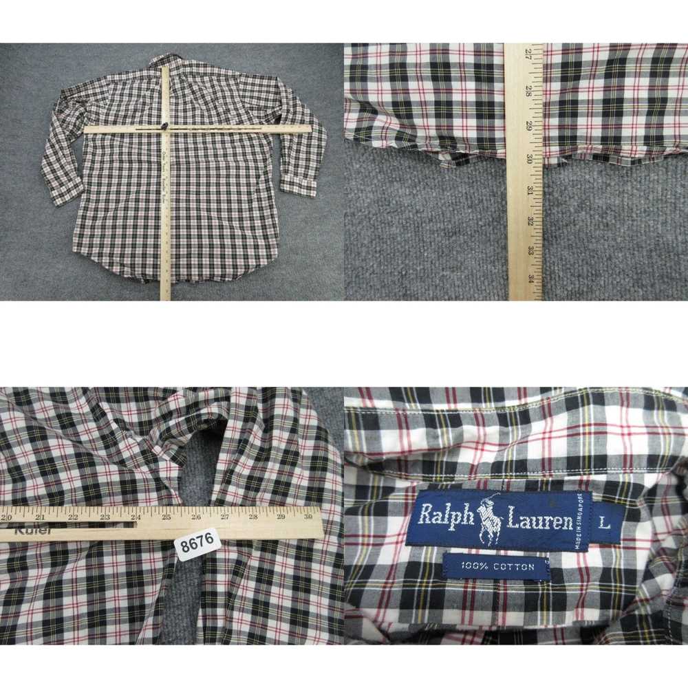 Ralph Lauren Authentic Multicolored Plaid Button … - image 8