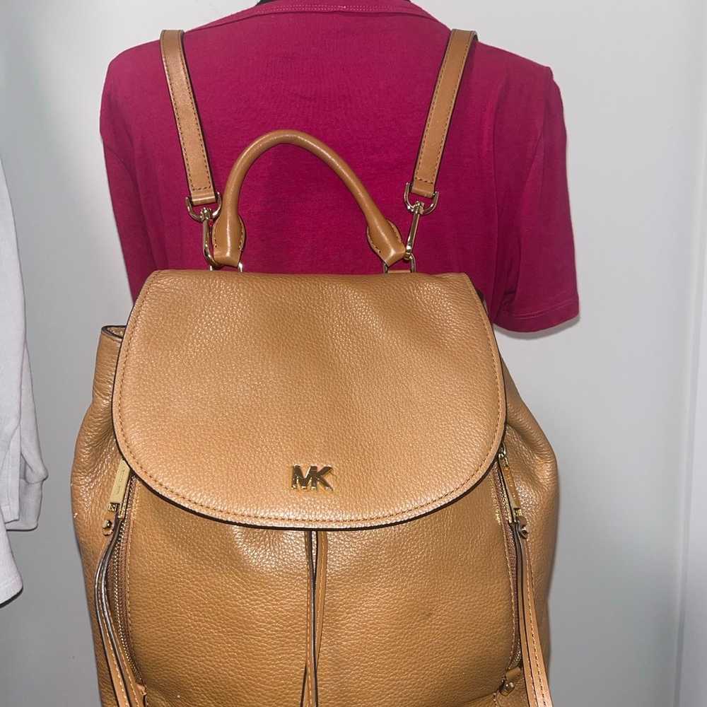 Michael Kors Evie Medium Leather Backpack - image 1