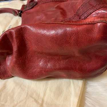 Frye leather maroon bag Beautiful