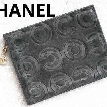 Rare ✨ CHANEL Pouch Coco Mark Charm Haircalf