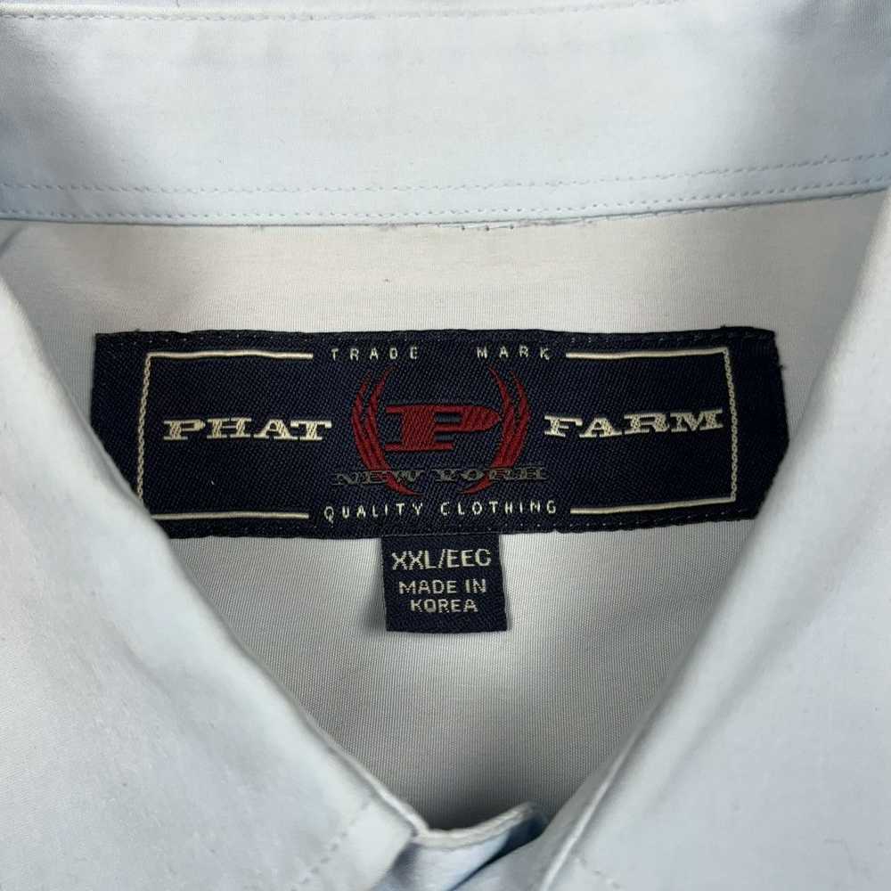 Vintage VTG Phat Farm Shirt SS Big Logo Wrap Arou… - image 5