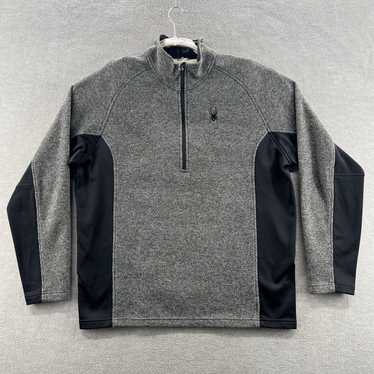 Spyder Mens XL Soft Touch Knit Fleece Half Zip Pu… - image 1