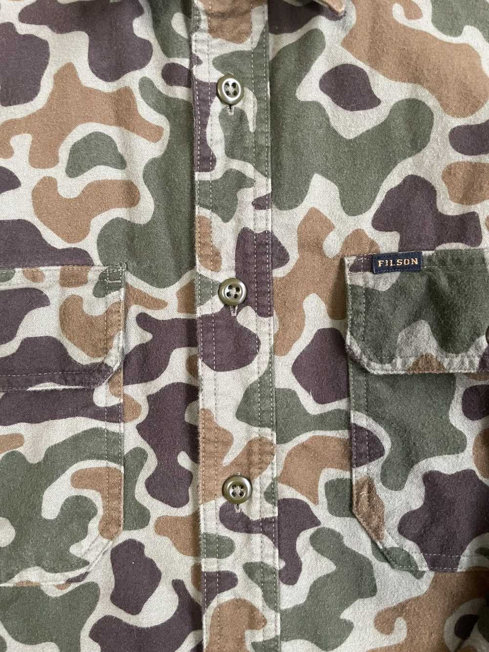 Filson Filson Field Flannel Shirt - frog camo col… - image 2