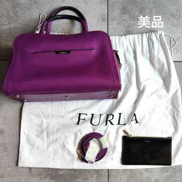 【Sale】【Excellent condition】FURLA Handbag Purple