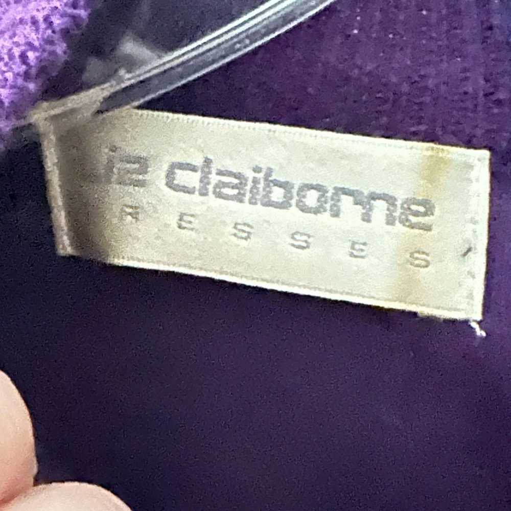 Claiborne Vintage Liz Claiborne Purple Wool Blend… - image 5