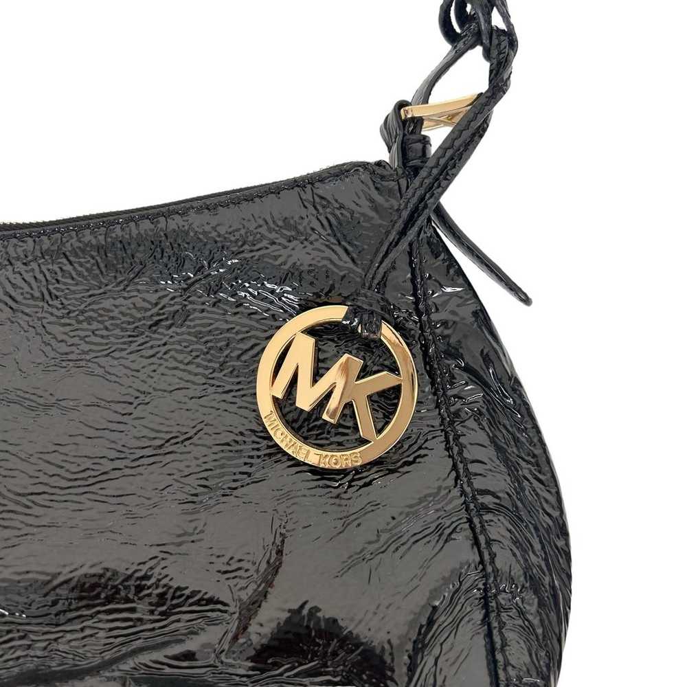 Michael Kors Black Patent Leather Shoulder Bag - image 2