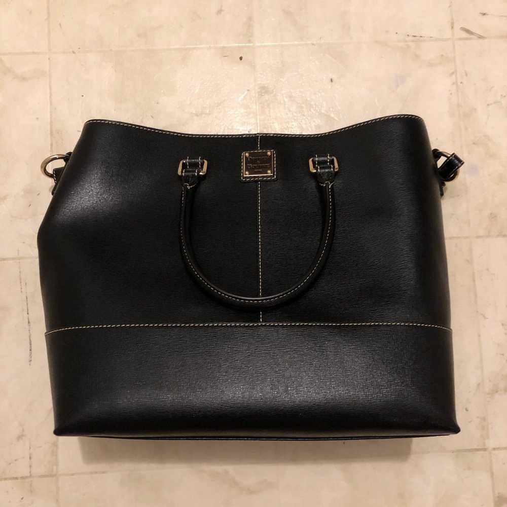 Dooney saffiano Chelsea tote in black - image 1