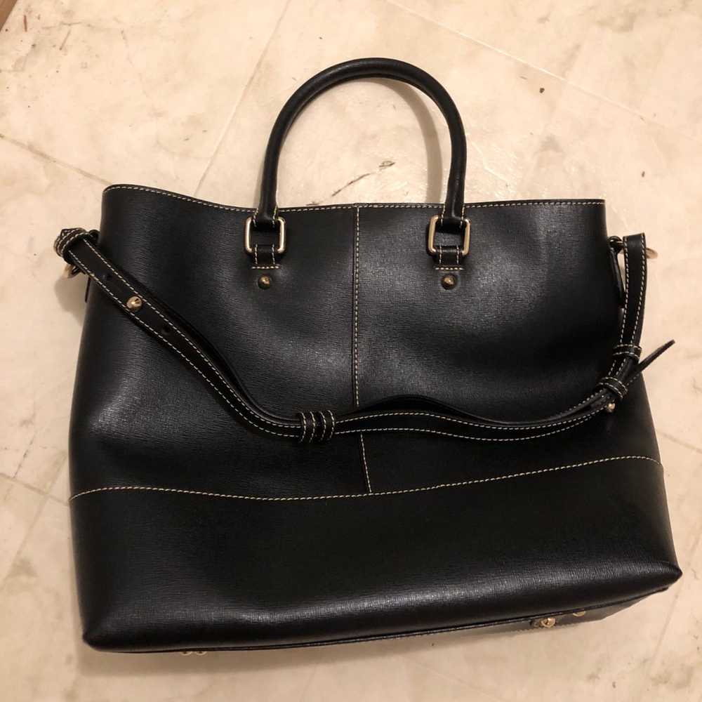 Dooney saffiano Chelsea tote in black - image 2