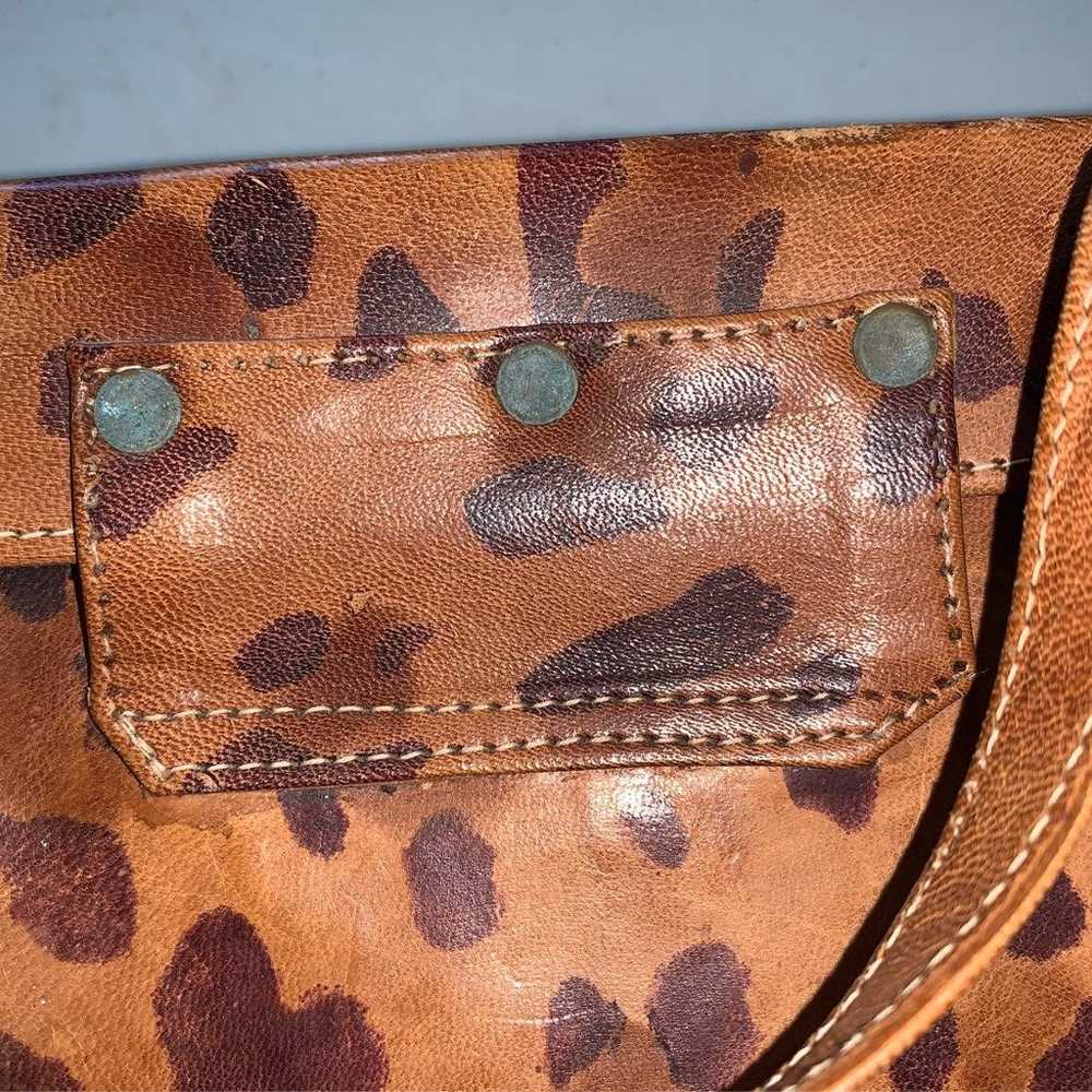 Vintage cheetah print leather Crossbody - image 11