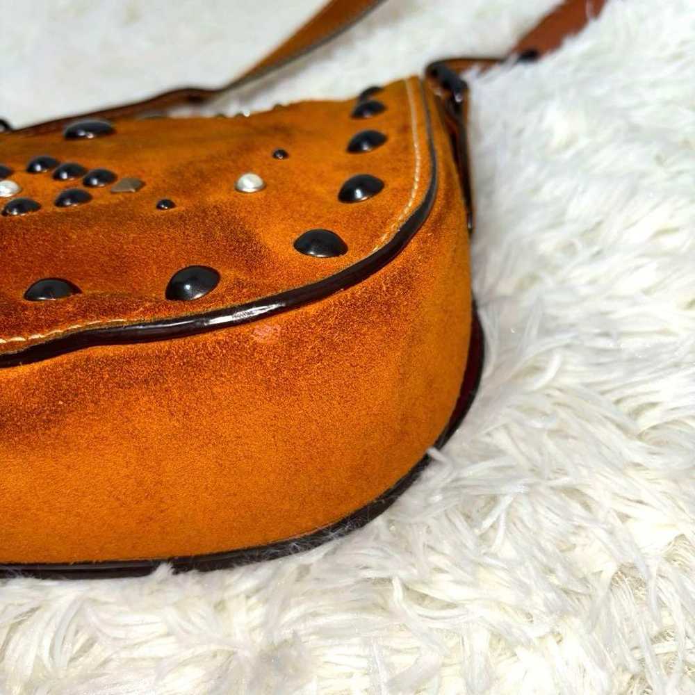 [Rare] COACH Shoulder Bag with Studs in Suede - image 12