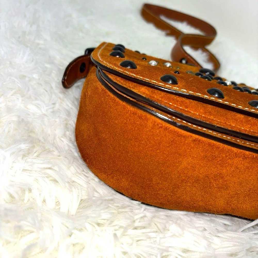 [Rare] COACH Shoulder Bag with Studs in Suede - image 9