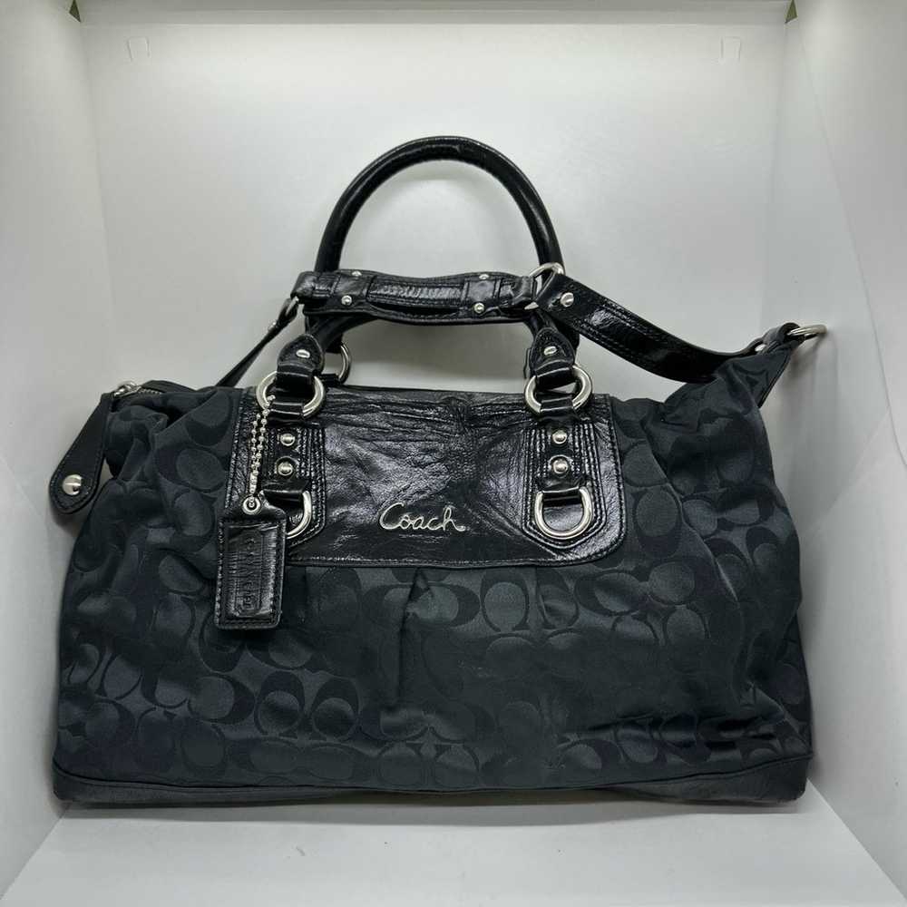 Vintage Coach Ashley Sateen Large Satchel Bag - image 1