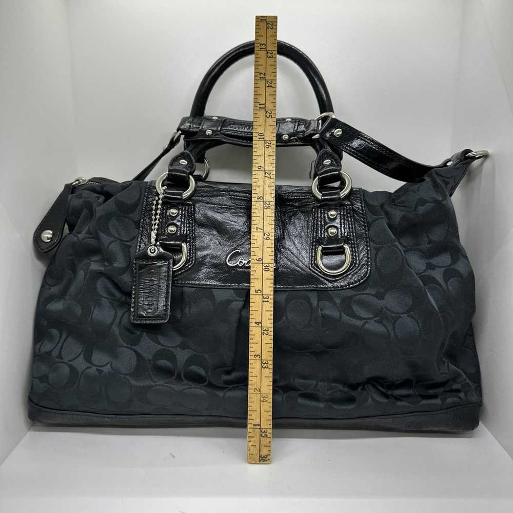 Vintage Coach Ashley Sateen Large Satchel Bag - image 2