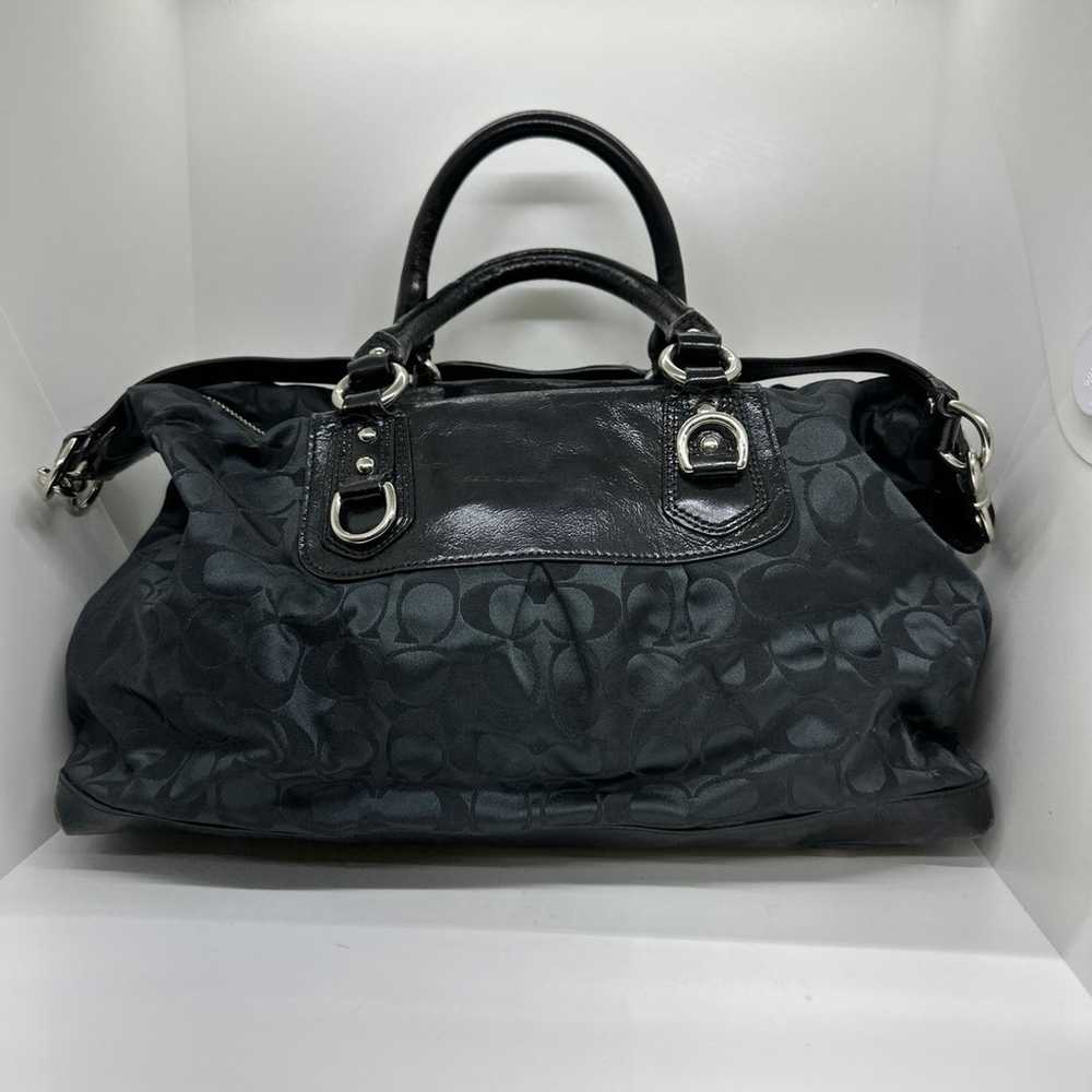 Vintage Coach Ashley Sateen Large Satchel Bag - image 4