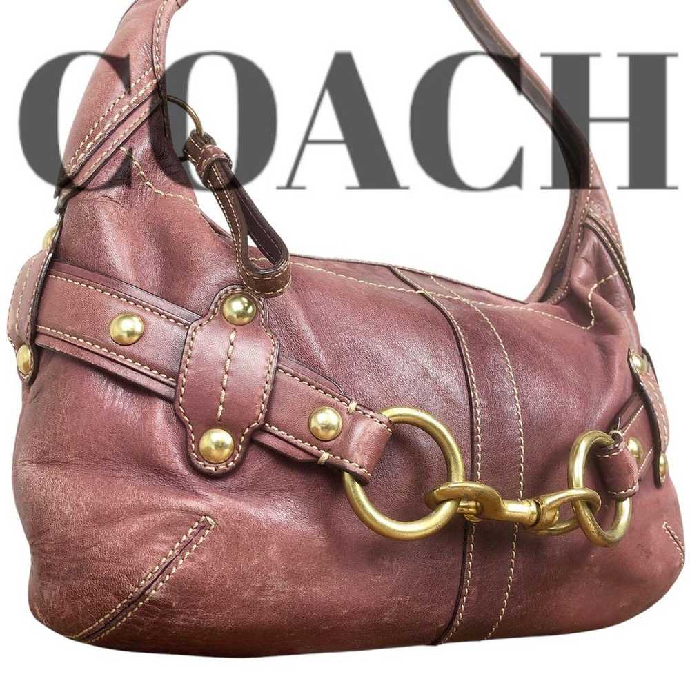 ◆Excellent Condition◆ COACH Shoulder Bag Leather … - image 1