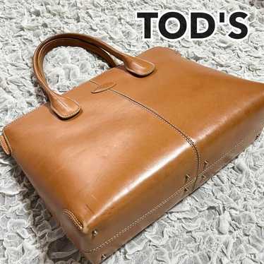 TOD'S Tote Bag in Calf Leather and Natural Leather - image 1